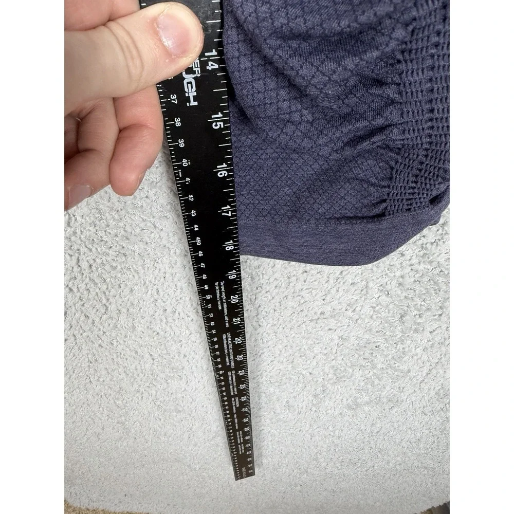 Lululemon In The Flow II Womens 4‎ Blue Ruched Activewear Elastic Waist Pull On